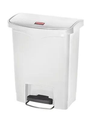 Obrázek produktu pro Rubbermaid 1883555 Rubbermaid Šlapací odpadkový koš Slim Jim, 30 litrů, bílý