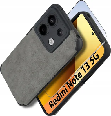 Immagine prodotto di Custodia per Xiaomi Redmi Note 13 5G in silicone VINTAGE CASE IN PELLE + Vetro 9H