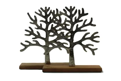 Produktbild von Gilde DEKO Baum Herbstlicher Lebensbaum auf Mangoholz 32 cm