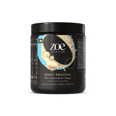 Immagine prodotto di zoe Whey Protein, 250 g - French Vanilla Macaron