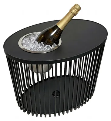 Zdjęcie produktu dla Stolik COOTAB Cooler STOCKHOLM 3 w 1 z lodówką ze stali nierdzewnej