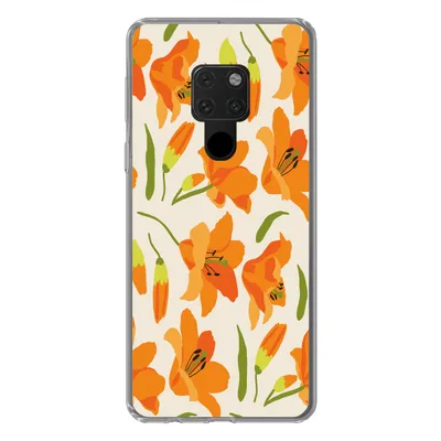 Produktbild von MuchoWow® Handyhülle Schutzhülle Hülle für Huawei P40 Lite Blumen - Lilie - Muster Silikon Softcase Handy Hülle - Handy