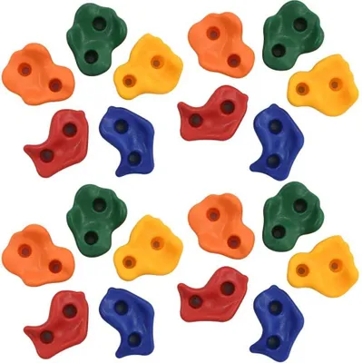 Image de 20 pcs Pierres d'escalade Multicolore PE