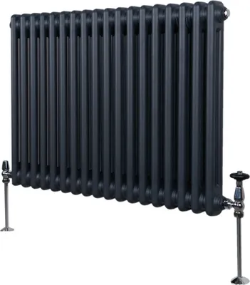 Zdjęcie produktu dla Tradycyjny grzejnik 2-kolumnowy - 600 x 832 mm - szary antracyt