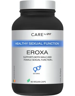 Obrázek produktu pro QNT Eroxa 90 kapslí / Podpora TST / Doplněk stravy s obsahem extraktu z Macy a Damiány obohacený o vitamin B3 a zinek