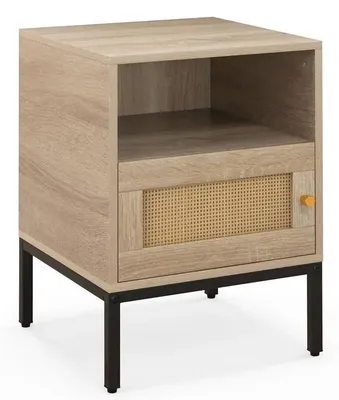 Produktbild von Beistelltisch im Boho-Stil mit Offener Ablage und Schrank
