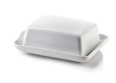 Produktbild von Butterdose Porzellan Basic BASIC 16,5 x 12 x 5,5 cm Weiß 1 Stück