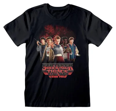 Zdjęcie produktu dla Koszulka Stranger Things z bohaterami i Vecną w rozmiarze S