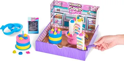Produktbild von Kinetic Sand Regenbogen Bäckerei Set, Kinetischer Sand für Kinder, 3 Jahr(e), Mehrfarbig