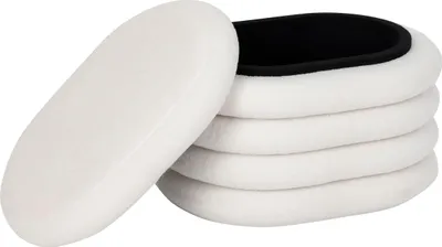 Produktbild von Atmosphera | Sitzhocker - Weiß - Stylisch und Praktisch - Mit Stauraum für Wohnaccessoires