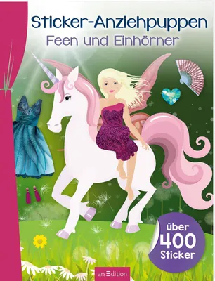 Produktbild von Sticker-Anziehpuppen - Feen und Einhörner