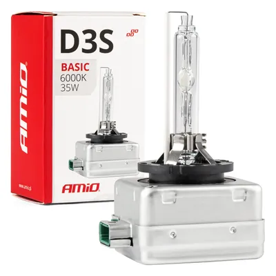 Obrázek produktu pro Xenonová žárovka D3S 35W 6000K AMiO BASIC AMIO-02948 Żarówka ksenonowa