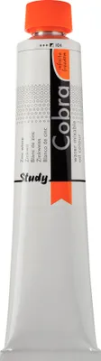 Obrázok produktu pre Cobra Study Olejová farba miešateľná s vodou v tube 200 ml Zinková biela 104