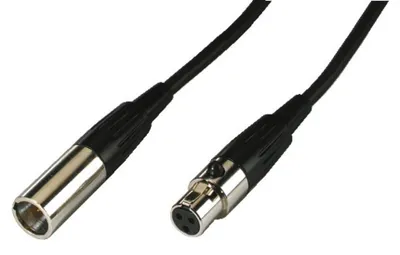 Produktbild von Monacor MCM-500/SW, XLR (3-pin), Männlich, XLR (3-pin), Weiblich, 5 m, Schwarz