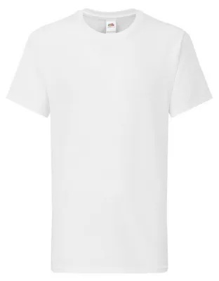 Imagen del producto de Fruit of the Loom - Camiseta infantil "Iconic 195" (modelo FK2617) (talla 164-170) (blanca)