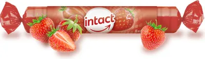 Obrázek produktu pro Intact rolička hroznový cukr s vit. C JAHODA 40 g