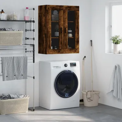 Immagine prodotto di vidaXL Armadio a muro in rovere fumé 69,5x34x90 cm