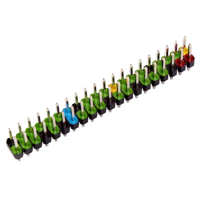 Produktbild von 40 Pin GPIO Header für Raspberry Pi, farbig kodiert, Simple Version