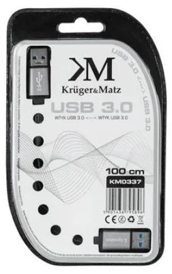 Produktbild von USB 3.0 Kabel 1m Stecker - Stecker Kruger&Matz