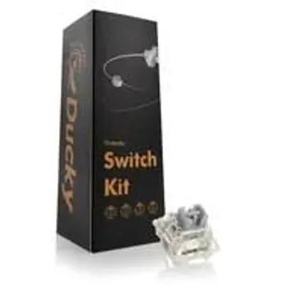 Image de Ducky Gateron G Pro Silver Interrupteurs, mécanique, 3-Pin, linéaire, MX-Stem, 45g