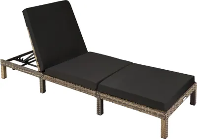 Produktbild von tectake® Rattan Sonnenliege Sofia 196 x 66 x 27 cm