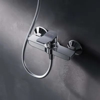 Produktbild von AM.PM Duscharmatur Einhebel Brausebatterie Chrom Armatur Mischbatterie Brausearmatur Brausebatterie Wasserhahn Bad Mischbatterie Dusche