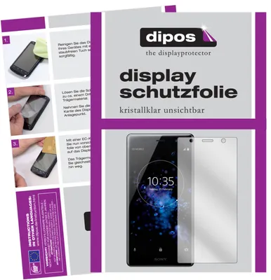 Produktbild von 2x Schutzfolie für Sony Xperia XZ2 Premium klar Displayschutzfolie Folie Display