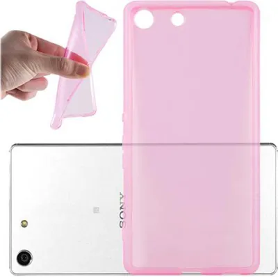 Produktbild von Cadorabo Hülle für Sony Xperia M5 Schutz Hülle in Pink Schutzhülle TPU Silikon Cover Etui Case