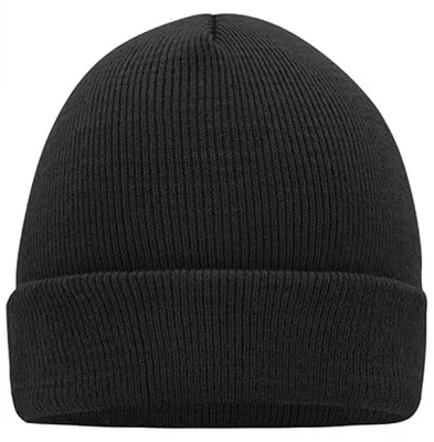 Produktbild von Myrtle Beach MB7500 | Knitted Cap / Doppelt gestrickt - Farbe: Black - Größe: One Size