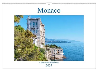 Produktbild von Monaco - Reiseziel am Mittelmeer (Wandkalender 2027 DIN A3 quer), CALVENDO Monatskalender