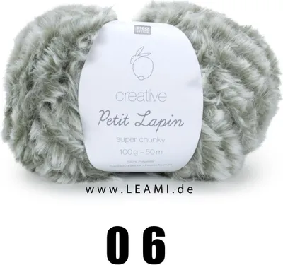 Produktbild von RICO Creative Petit Lapin Super chunky 06 Grau