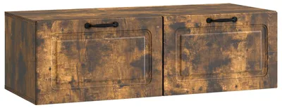 Obrázek produktu pro vidaXL Nástěnná skříňka pod televizi, kouřový dub, 98 x 41 x 30 cm