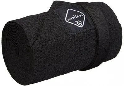 Productafbeelding van Staartverband Paard - Staartbeschermer - Staarten Verzorgen - Zelfs Stretch Elasticiteit - 200cm Lengte - Zwart