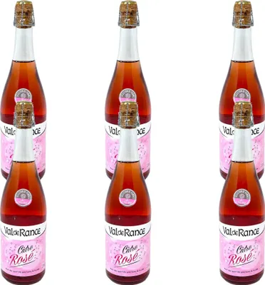 Produktbild von Val de Rance Cidre de Bretagne Rosé 6 x 0,75L – Französischer Apfelwein in Rosé-Qualität