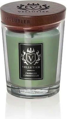 Produktbild von Vellutier Duftkerze Small Cannabis Connoisseur - 9 cm / ø 7 cm