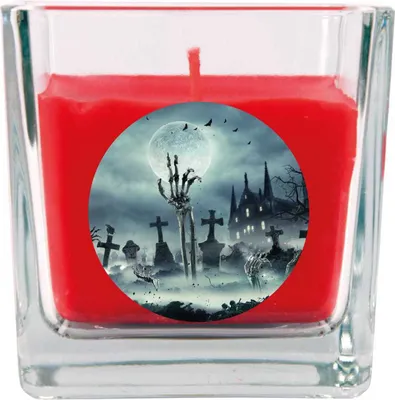 Obrázek produktu pro HS Candle "Halloween" vonná svíčka ve sklenici - na výběr z mnoha motivů, ideální podzimní dekorace