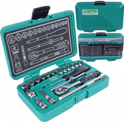 Produktbild von Honiton Set Mit 20 Schraubenschlüsseln 1/4"" Honidriver