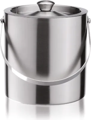 Zdjęcie produktu dla Wiaderko na lód 2,5 l, stal nierdzewna, srebrne