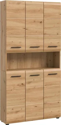 Produktbild von Stauraumschrank >Ice< in artisan oak - 90x185x30cm (BxHxT)