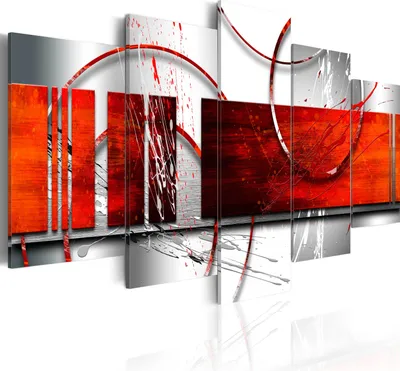 Produktbild von Leinwandbilder 200x100 cm a-A-0019-b-n Vlies Leinwandbild 5 tlg Kunstdruck modern Wandbilder XXL Wanddekoration Design Wand Bild ABSTRAKT