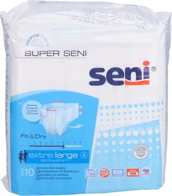 Produktbild von Super Seni Extra Large Windel f. Erwachs. Gr.4 Tag, 10 St