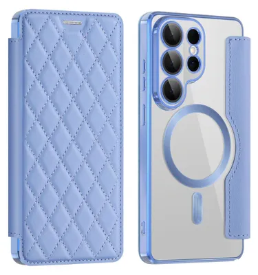 Produktbild von Handy Hülle MagSafe für Samsung Galaxy S26 Ultra 5G RFID Schutz Rhombus H- Blau