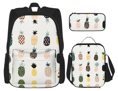 Imagen del producto de Mochila con estuche para el almuerzo, ideal para la escuela y el tiempo libre