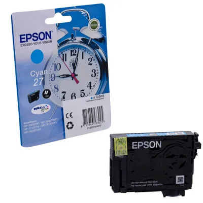Immagine prodotto di Cartuccia d'inchiostro Epson 27 Ciano (circa 3,6 ml)