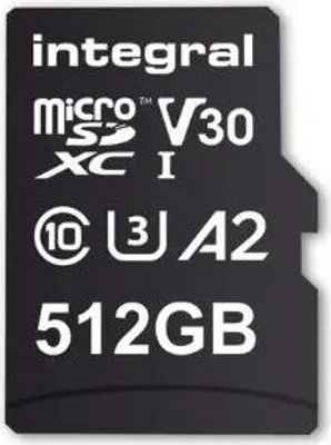 Produktbild von Integral SDXC Micro 512 GB U3 V30 A2