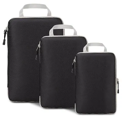 Image de Solidchoice - Sacs de compression pour organiser vos bagages, lot de 3 pour les voyages