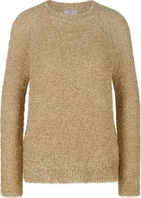 Produktbild von Riani Pullover Metallic-Look aus Wolle und Viskose mit Rundhalsausschnitt und lockerem Schnitt