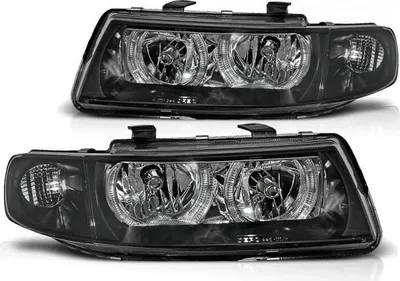 Immagine prodotto di Fari Angel Eyes compatibili con Seat Leon 1M / Toledo 1M, anno di produzione 1999-2006, colore nero