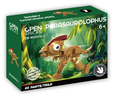 Produktbild von Bausatz Dinosaurier Baby Parasaurolophus 65 Teile