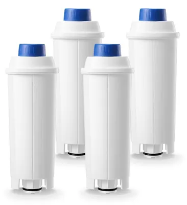 Immagine prodotto di Filtri per l'acqua di ricambio per macchine da caffè automatiche DeLonghi DLSC002, confezione da 4